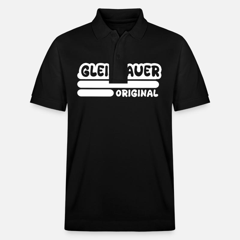 Gleisbauer als Beruf - Stanley/Stella Unisex Bio-Poloshirt PREPSTER - Schwarz