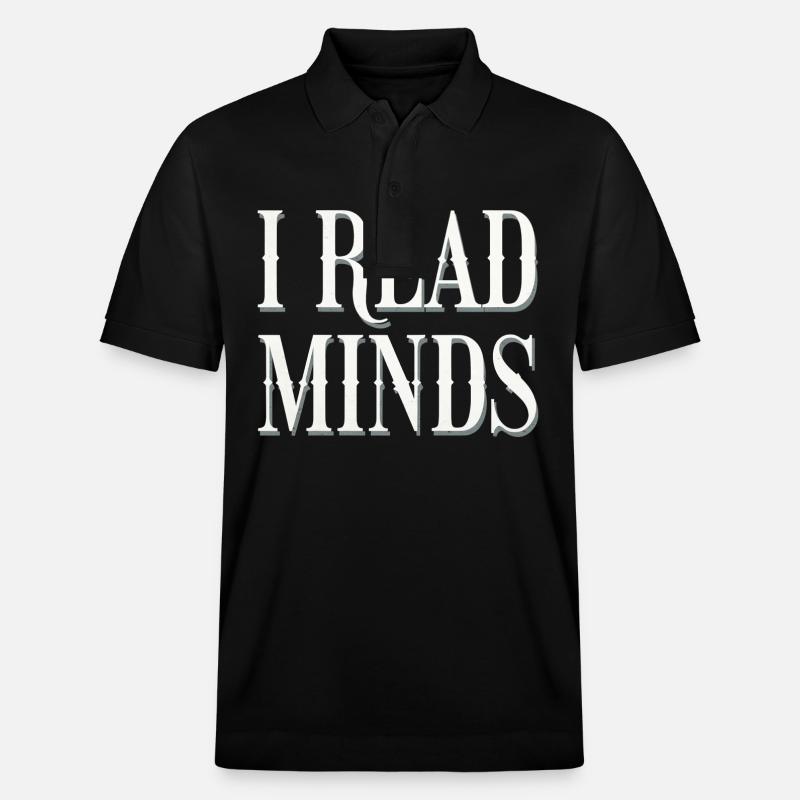 I Read Minds 13 - Stanley/Stella Unisex Bio-Poloshirt PREPSTER - Schwarz