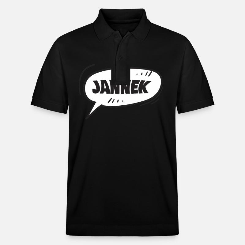 Jannek Jannek - Polo PREPSTER bio Stanley/Stella Unisexe - noir