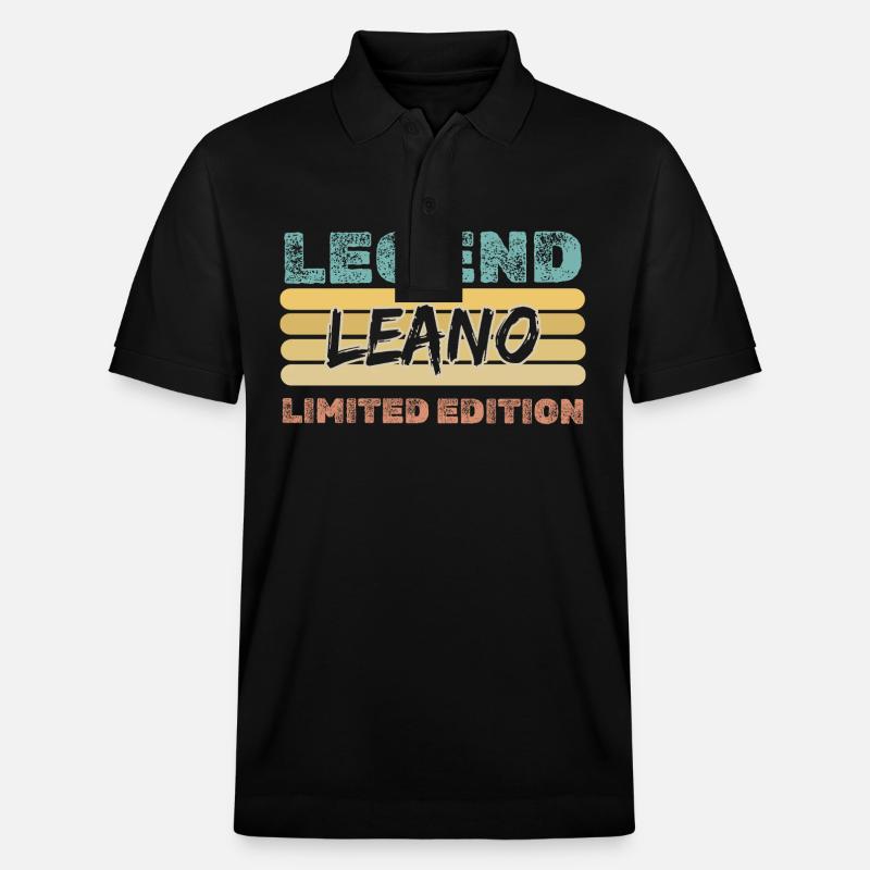 Leano - Polo PREPSTER bio Stanley/Stella Unisexe - noir
