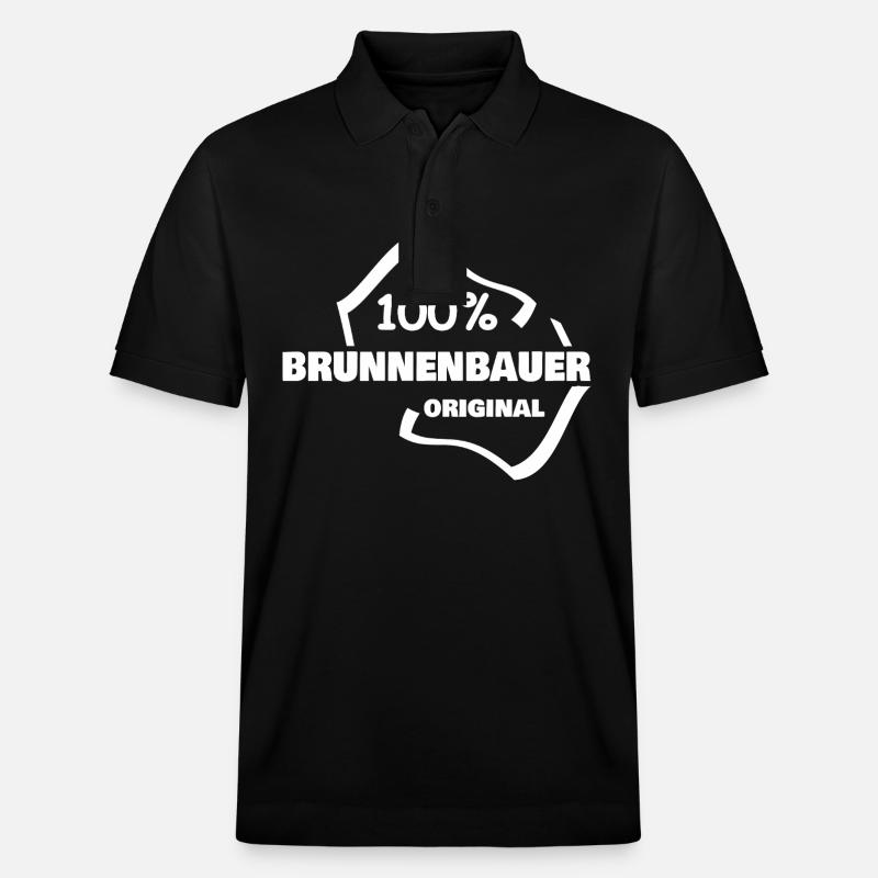 Beruf Brunnenbauer - Stanley/Stella Unisex Bio-Poloshirt PREPSTER - Schwarz