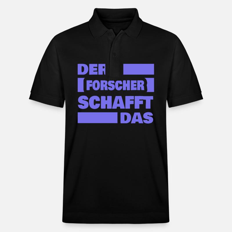 Forscher als Arbeit - Stanley/Stella Unisex Bio-Poloshirt PREPSTER - Schwarz