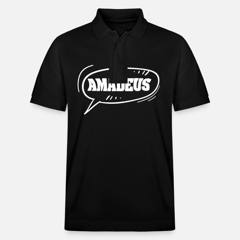 Vorname Amadeus - Stanley/Stella Unisex Bio-Poloshirt PREPSTER - Schwarz