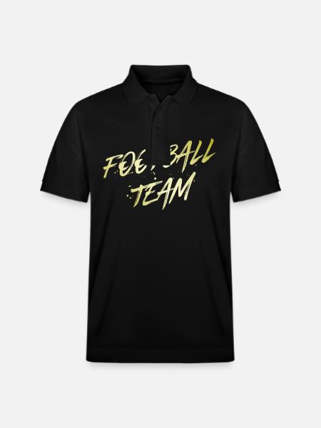Football Team - Stanley/Stella Unisex Organic Polo Shirt PREPSTER - black