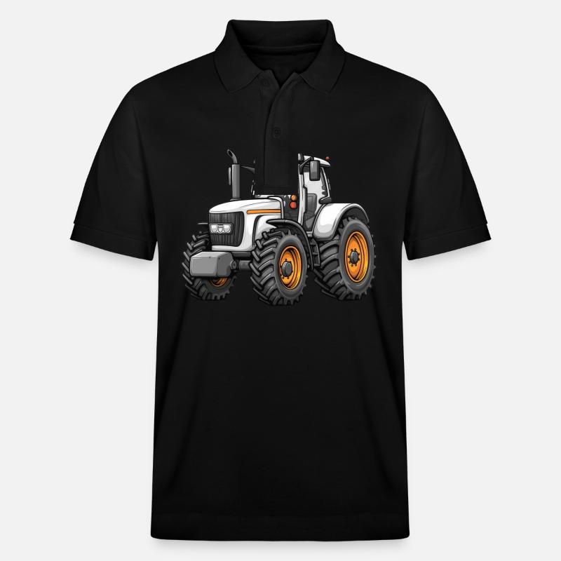 Niedlicher Traktor - Stanley/Stella Unisex Bio-Poloshirt PREPSTER - Schwarz
