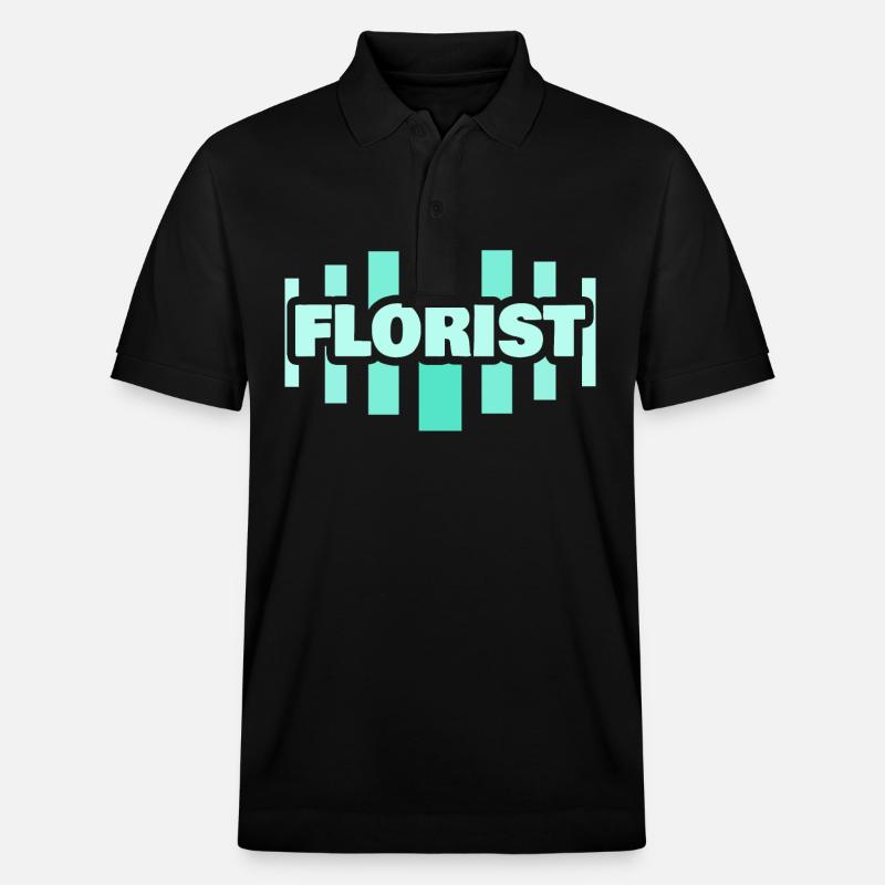 Florist als Beruf - Stanley/Stella Unisex Bio-Poloshirt PREPSTER - Schwarz