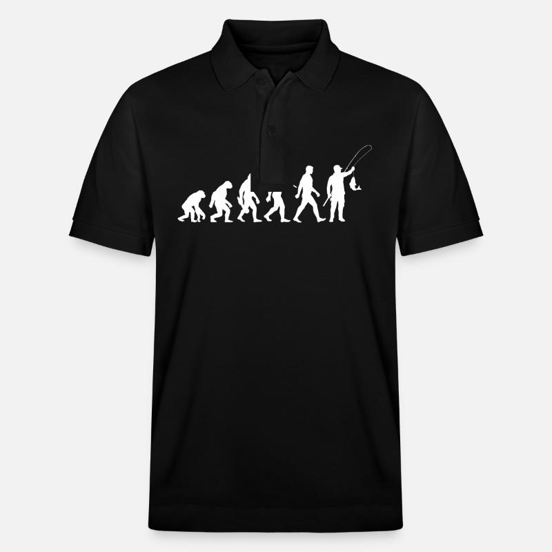 Evolution - Pêche - Pêcheurs - Pêcher - Polo PREPSTER bio Stanley/Stella Unisexe - noir