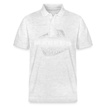 Geschenk für Markus - Stanley/Stella Unisex Bio-Poloshirt PREPSTER - Weiß meliert - Vorne - Roxy (174cm) & Andy (188cm)
