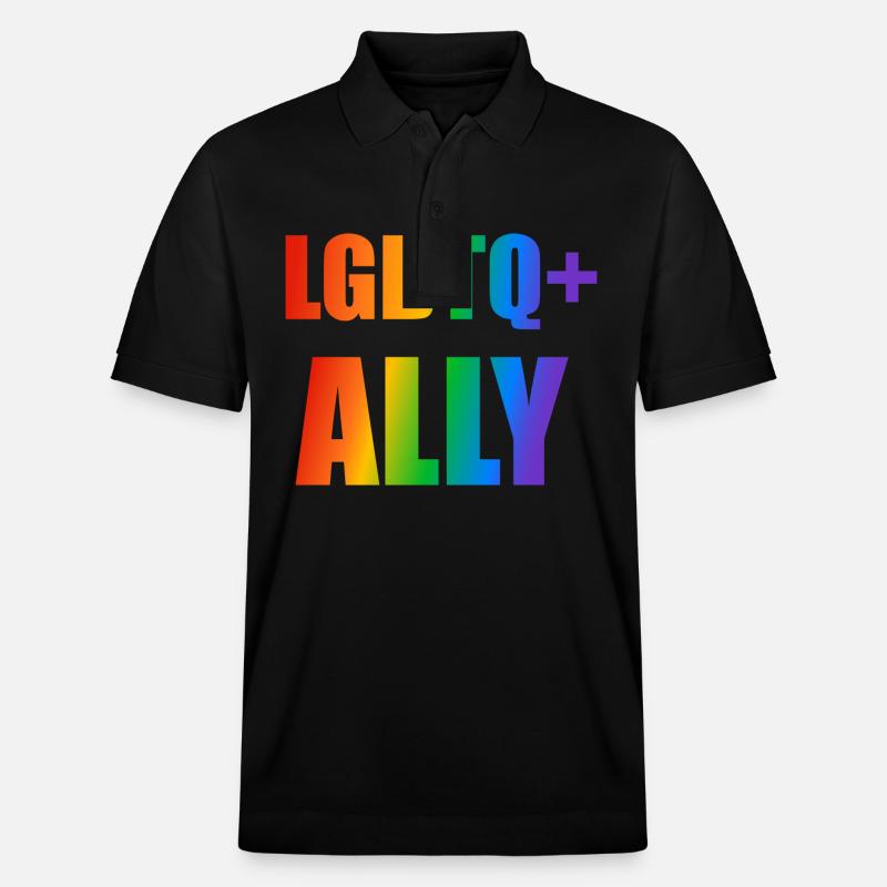 LGBTQ-Verbündeter - Stanley/Stella Unisex Bio-Poloshirt PREPSTER - Schwarz
