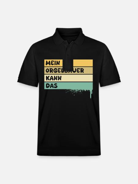 Occupation: Organ builder - Stanley/Stella Unisex Organic Polo Shirt PREPSTER - black