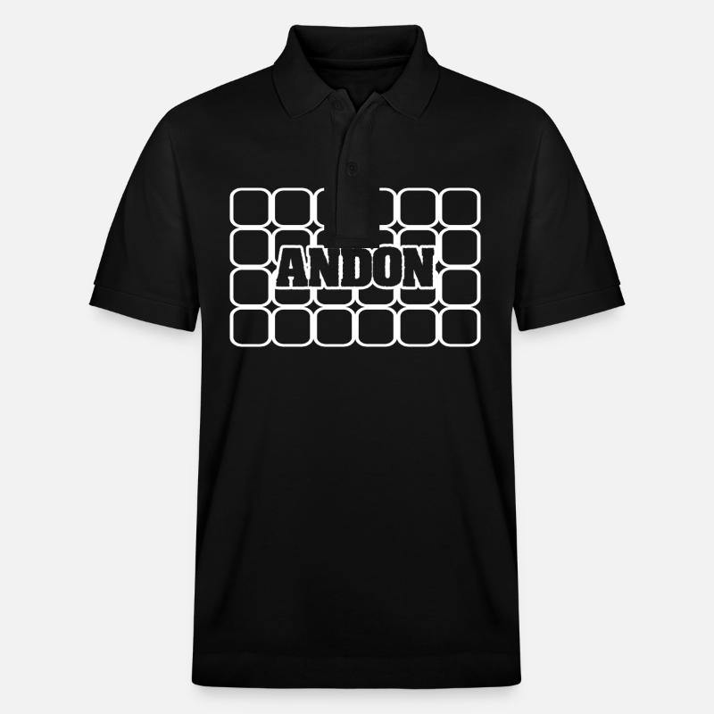 Männername Andon - Stanley/Stella Unisex Bio-Poloshirt PREPSTER - Schwarz