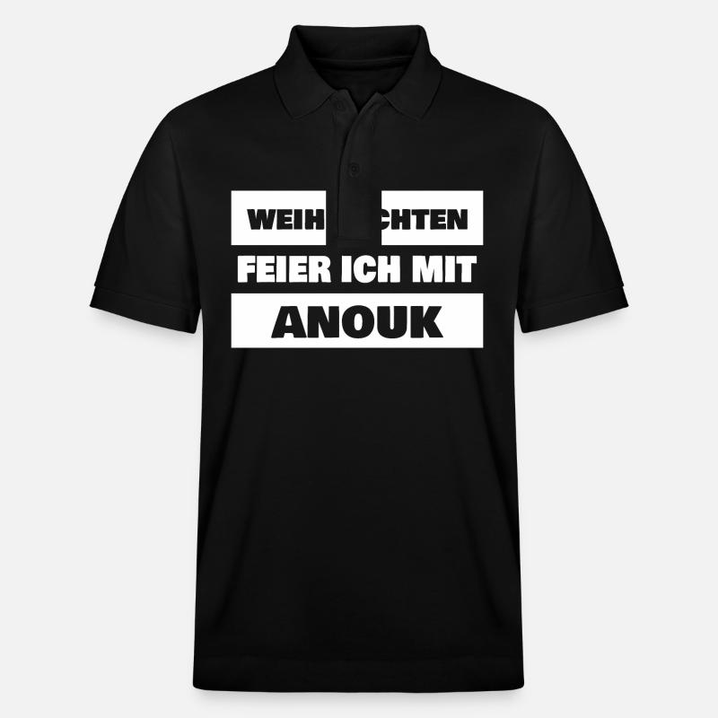 Geschenk für Anouk - Stanley/Stella Unisex Bio-Poloshirt PREPSTER - Schwarz