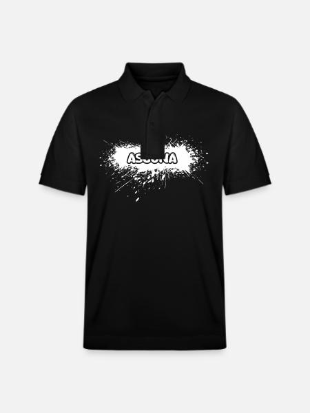 Gift for Ascona - Stanley/Stella Unisex Organic Polo Shirt PREPSTER - black