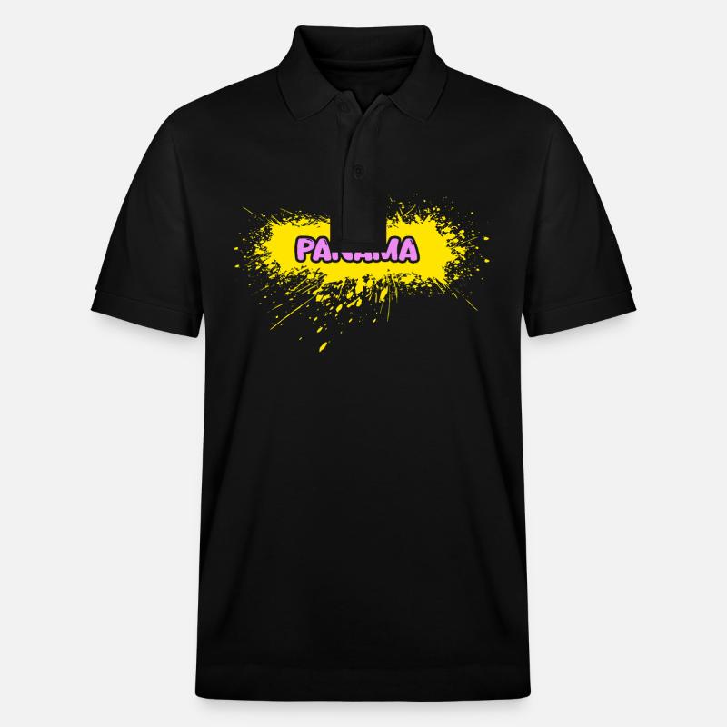 Sonne Panama - Stanley/Stella Unisex Bio-Poloshirt PREPSTER - Schwarz