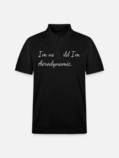 I'm not bald I'm Aerodynamic - Stanley/Stella Unisex Organic Polo Shirt PREPSTER - black