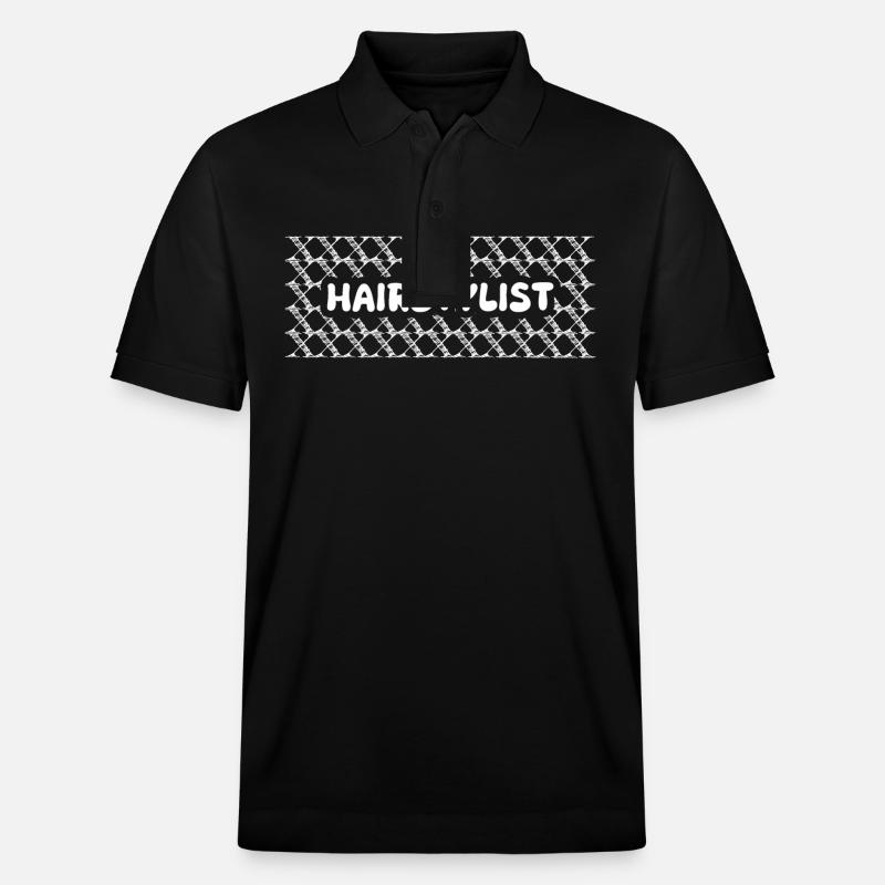 Cadeau pour coiffeur - Polo PREPSTER bio Stanley/Stella Unisexe - noir