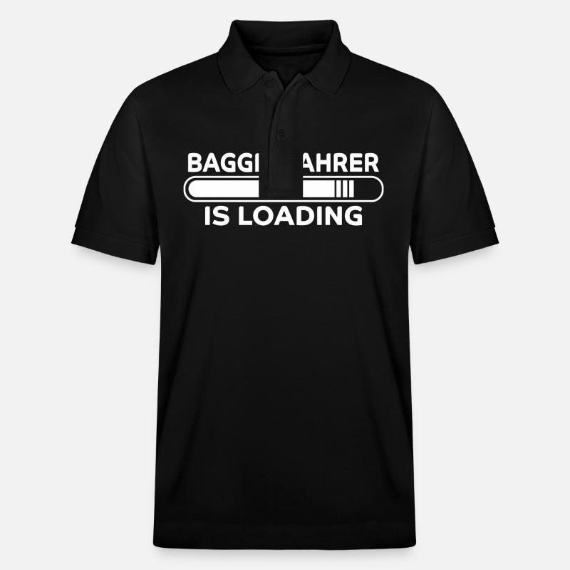 Baggerfahrer Spruch Lustiges Baggerfahrer Geschenk - Stanley/Stella Unisex Bio-Poloshirt PREPSTER - Schwarz