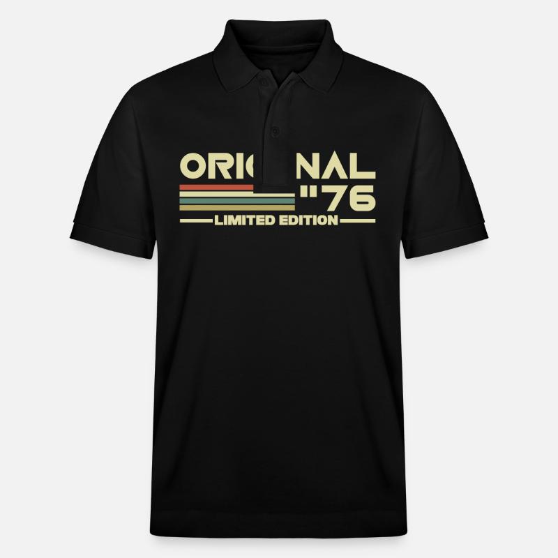 1976 - Stanley/Stella Unisex Bio-Poloshirt PREPSTER - Schwarz