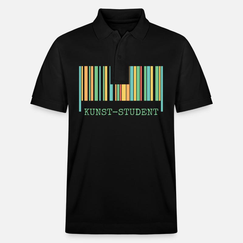 Kunststudent als Kunst - Stanley/Stella Unisex Bio-Poloshirt PREPSTER - Schwarz