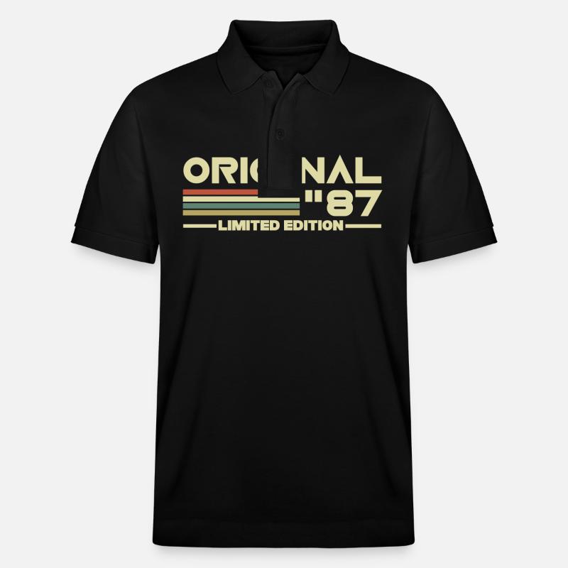 1987 - Stanley/Stella Unisex Bio-Poloshirt PREPSTER - Schwarz