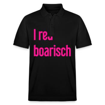 I red boarisch - Stanley/Stella Unisex Organic Polo Shirt PREPSTER - black - Front - Roxy (174cm) & Andy (188cm)