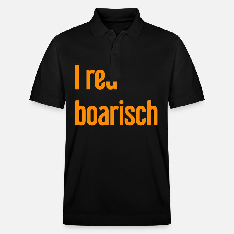 I red boarisch - Stanley/Stella Unisex Bio-Poloshirt PREPSTER - Schwarz