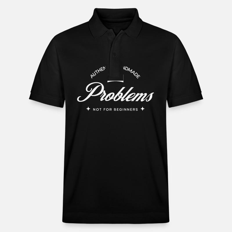 Handmade Problems – Just Ask! - Stanley/Stella Unisex Organic Polo Shirt PREPSTER - black