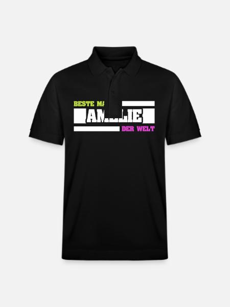 Mutter Amelie - Stanley/Stella Unisex Bio-Poloshirt PREPSTER - Schwarz