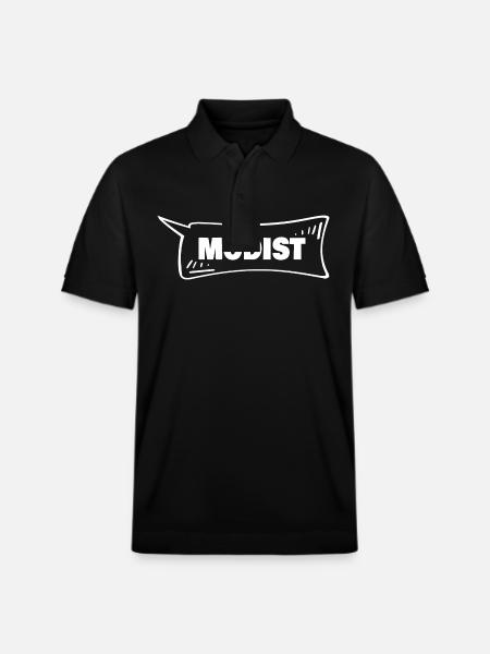 Speech Bubble Modist - Stanley/Stella Unisex Organic Polo Shirt PREPSTER - black