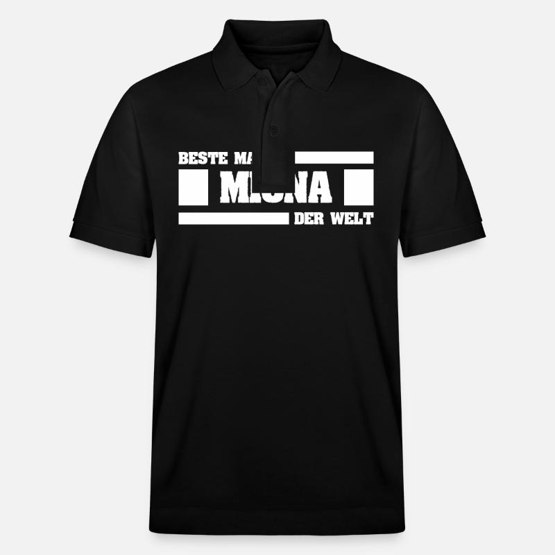 Miona als Mutter - Stanley/Stella Unisex Bio-Poloshirt PREPSTER - Schwarz