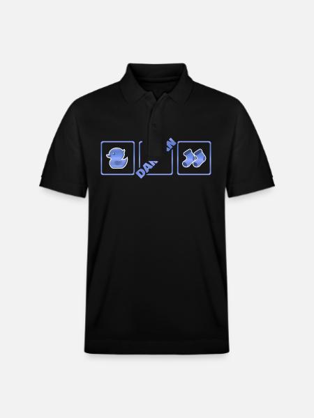 Damian as a birth - Stanley/Stella Unisex Organic Polo Shirt PREPSTER - black