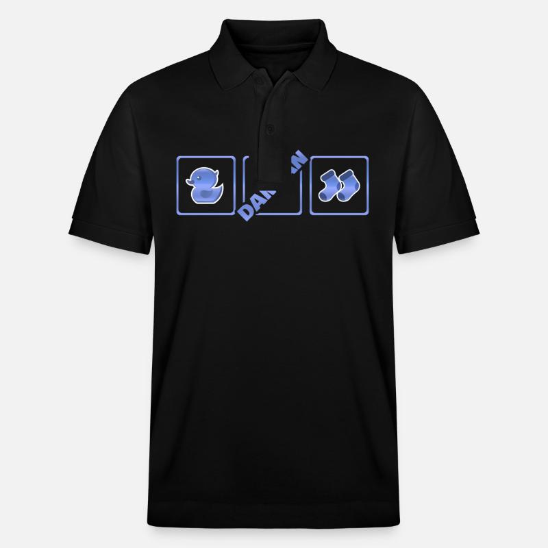 Geburt Damian - Stanley/Stella Unisex Bio-Poloshirt PREPSTER - Schwarz