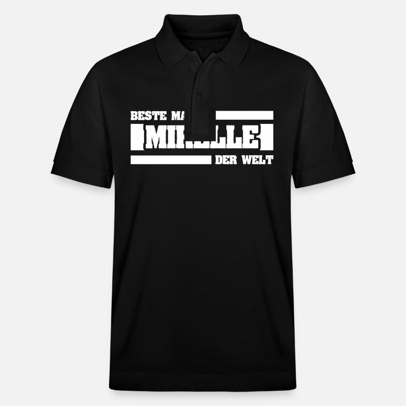 Mutter Mirelle - Stanley/Stella Unisex Bio-Poloshirt PREPSTER - Schwarz