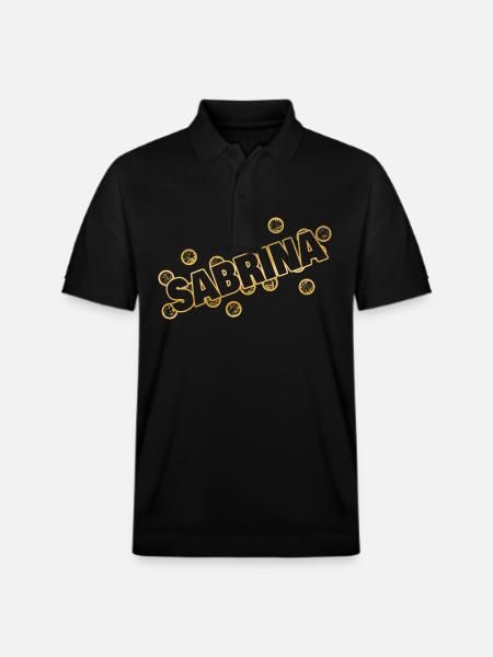 Sabrina als Name - Stanley/Stella Unisex Bio-Poloshirt PREPSTER - Schwarz