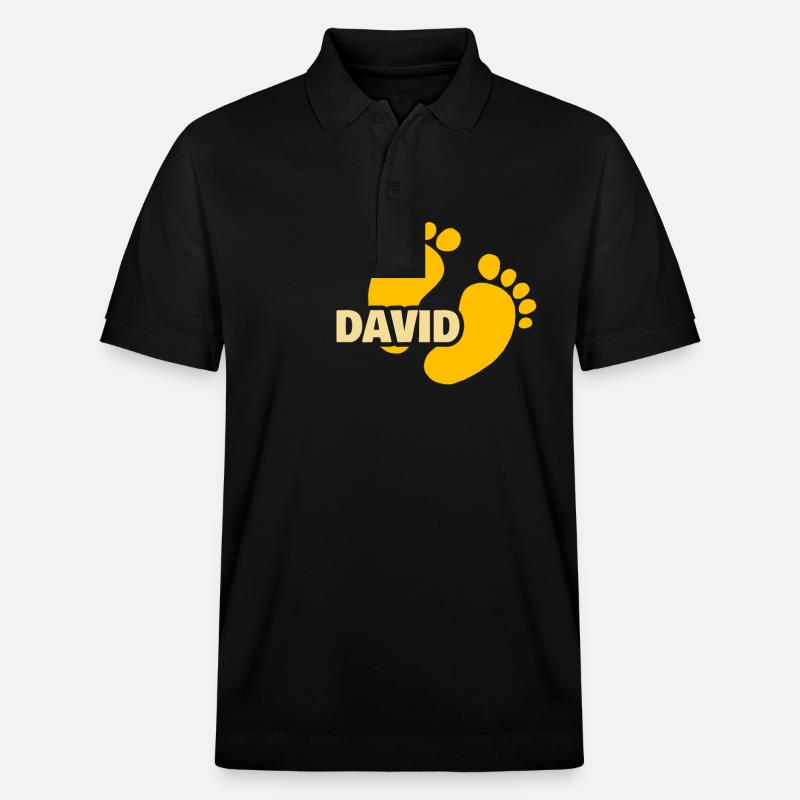 David comme naissance - Polo PREPSTER bio Stanley/Stella Unisexe - noir