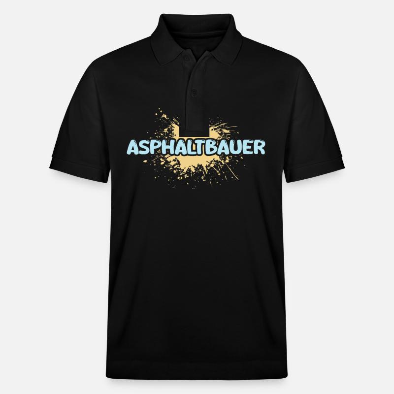 Constructeur d’asphalte comme métier - Polo PREPSTER bio Stanley/Stella Unisexe - noir