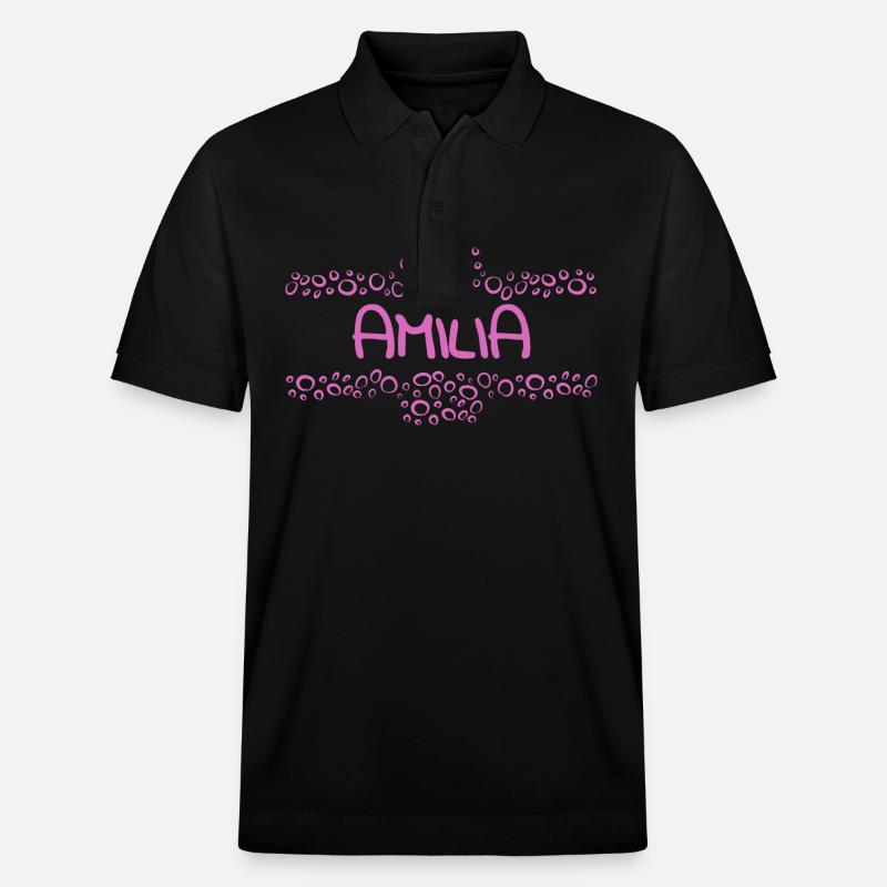 Cadeau pour Amilia - Polo PREPSTER bio Stanley/Stella Unisexe - noir