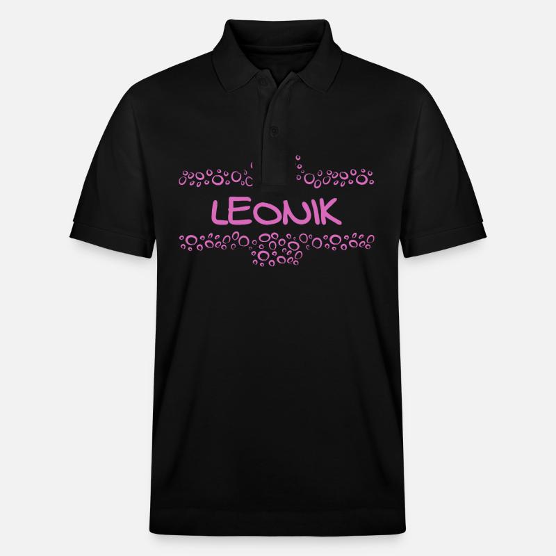 Leonik - Stanley/Stella Unisex Bio-Poloshirt PREPSTER - Schwarz