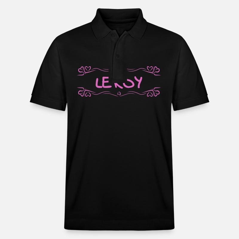 Name Leroy - Stanley/Stella Unisex Bio-Poloshirt PREPSTER - Schwarz