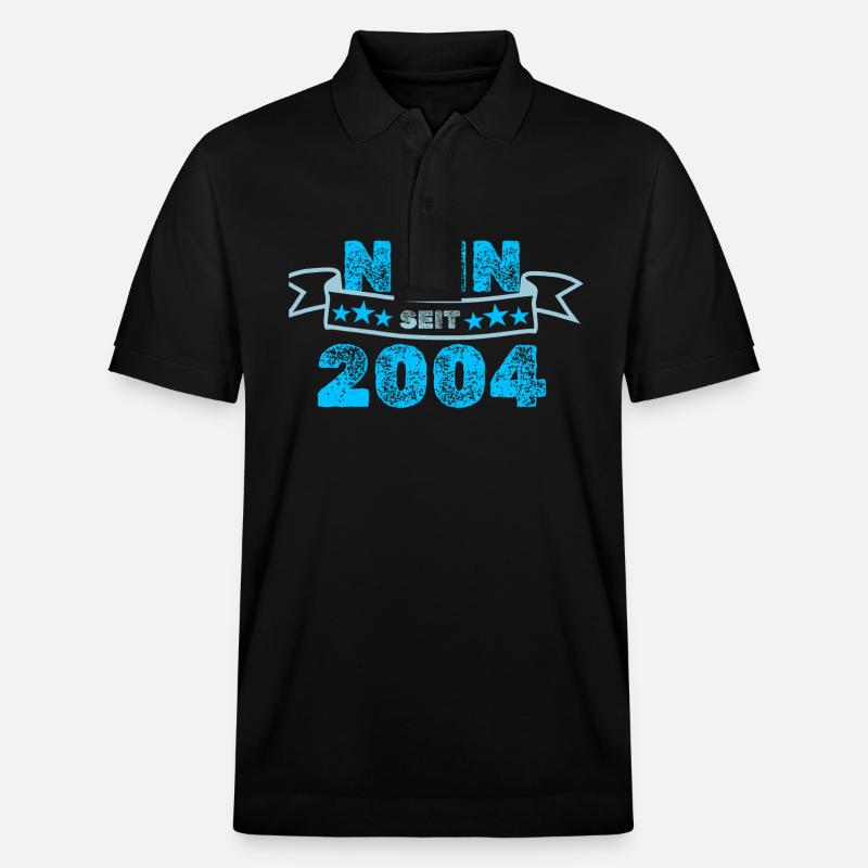 Niemals 2004 - Stanley/Stella Unisex Bio-Poloshirt PREPSTER - Schwarz