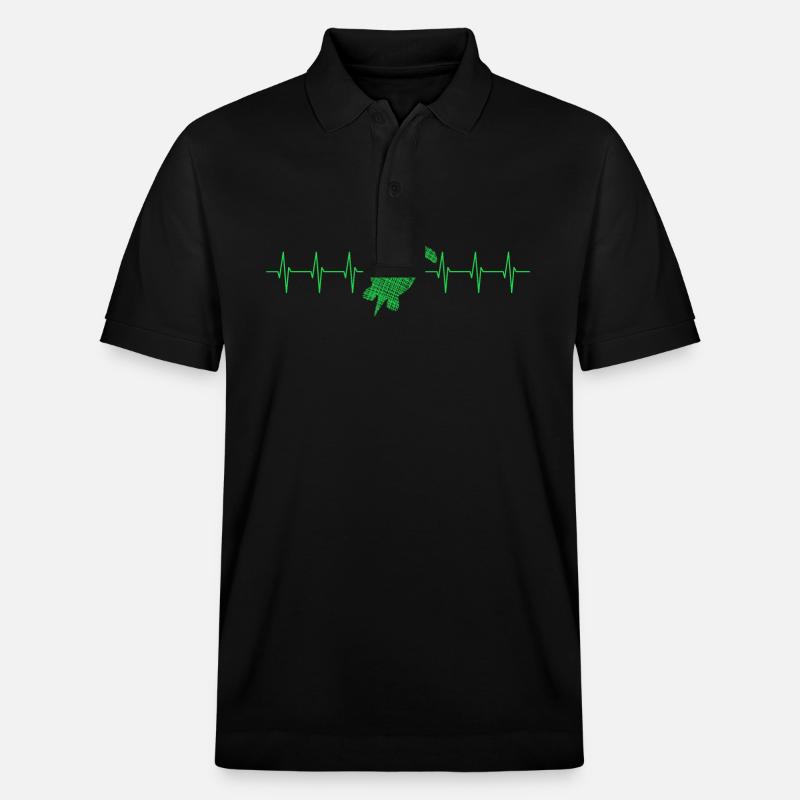 Turtle Schildkröte - Stanley/Stella Unisex Bio-Poloshirt PREPSTER - Schwarz