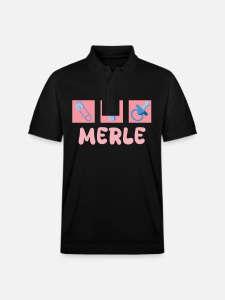 Pacifier Merle - Stanley/Stella Unisex Organic Polo Shirt PREPSTER - black