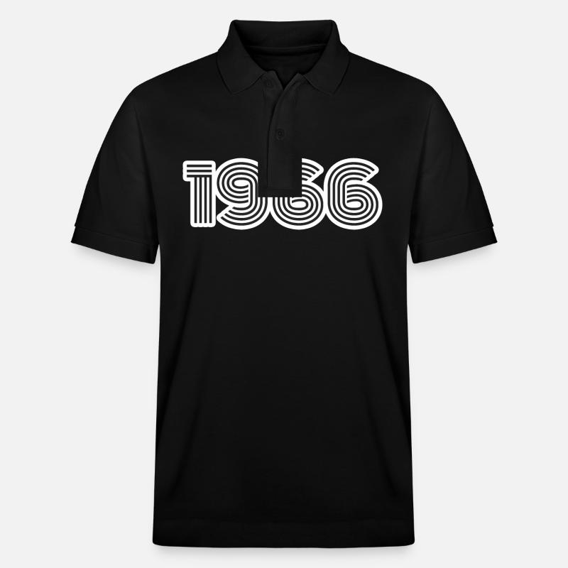 Geburtsjahr 1966 - Stanley/Stella Unisex Bio-Poloshirt PREPSTER - Schwarz