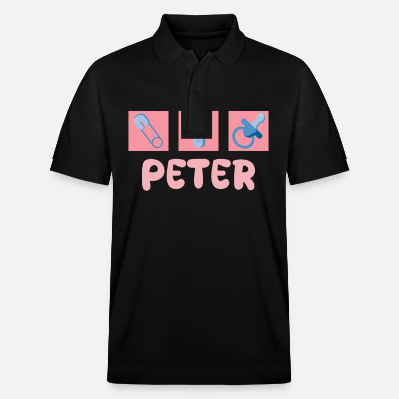 Cadeau pour Peter - Polo PREPSTER bio Stanley/Stella Unisexe - noir