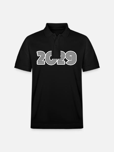 Born in 2029 - Stanley/Stella Unisex Organic Polo Shirt PREPSTER - black