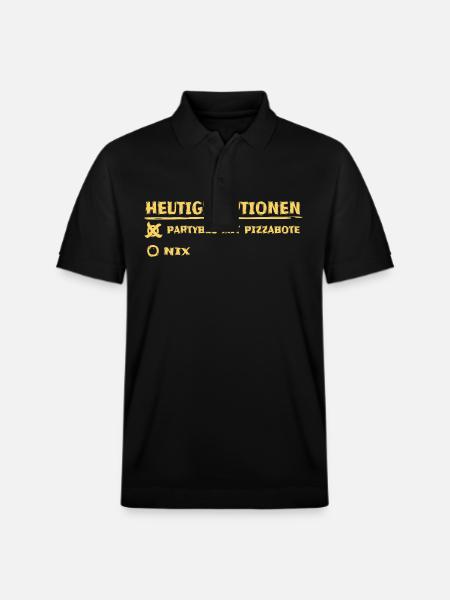 Geschenk für pizzabote - Stanley/Stella Unisex Bio-Poloshirt PREPSTER - Schwarz
