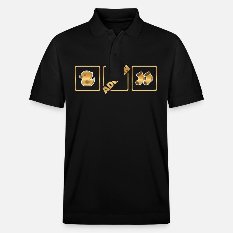 Naissance Adrian - Polo PREPSTER bio Stanley/Stella Unisexe - noir