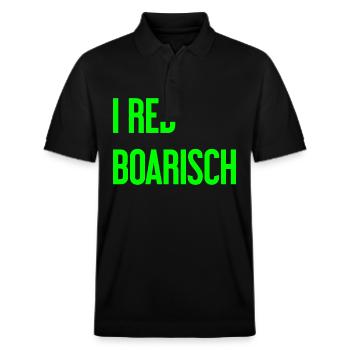 I red boarisch - Stanley/Stella Unisex Organic Polo Shirt PREPSTER - black - Front - Roxy (174cm) & Andy (188cm)