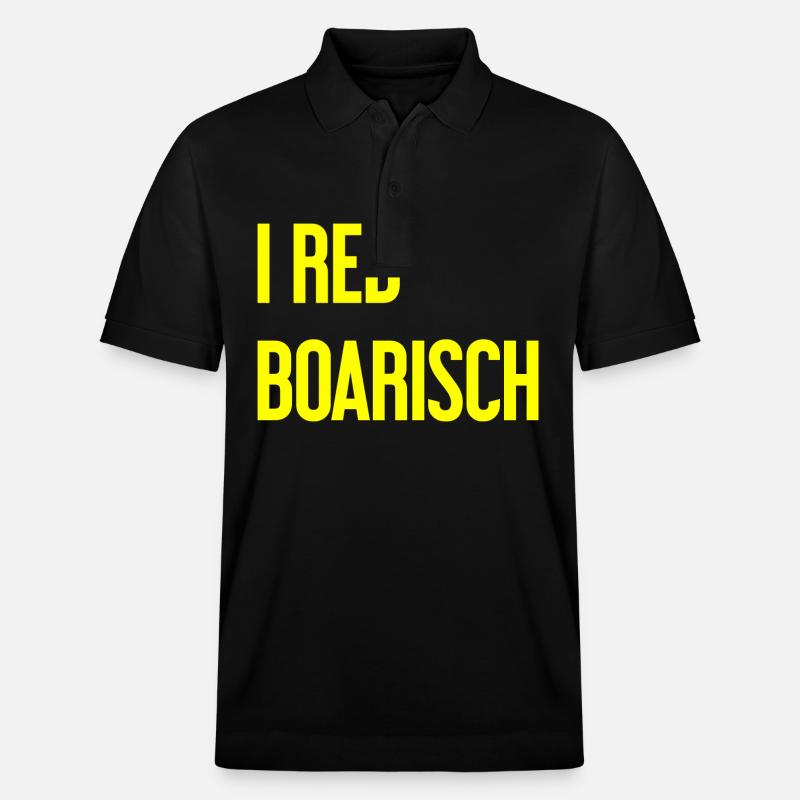 I red boarisch - Stanley/Stella Unisex Bio-Poloshirt PREPSTER - Schwarz