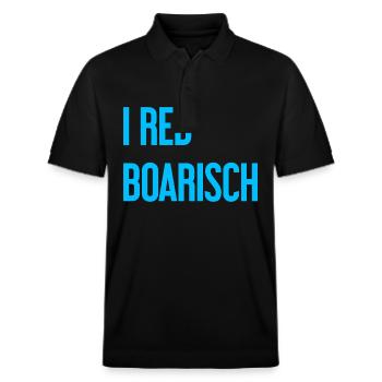 I red boarisch - Stanley/Stella Unisex Organic Polo Shirt PREPSTER - black - Front - Roxy (174cm) & Andy (188cm)
